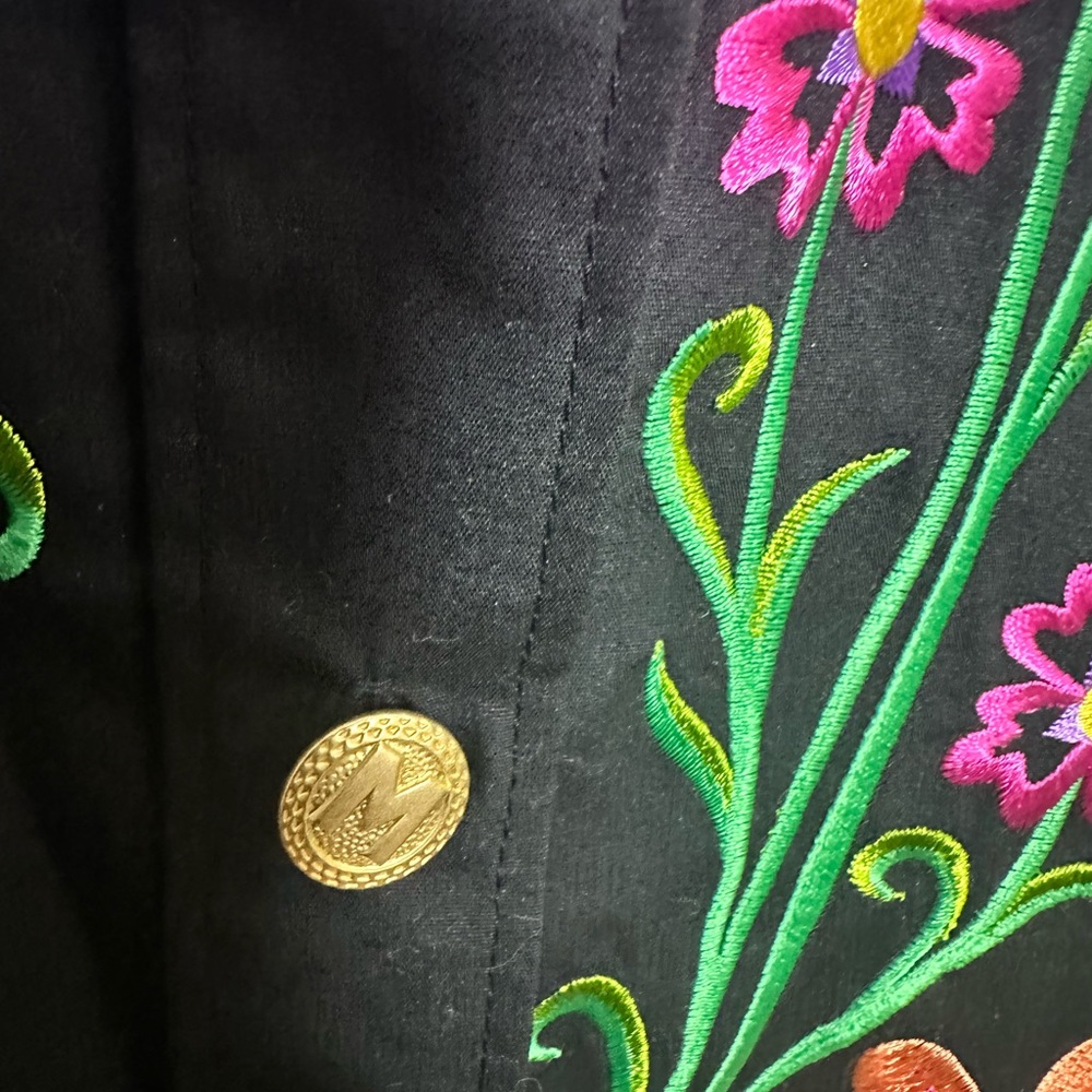 Bob Mackie Black Wearable Art Shirt - image 7